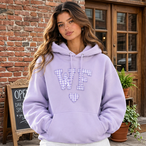 Sweat-shirt en molleton surdimensionné à col montant et manches longues, 340 GSM, personnalisable avec logo brodé pour femme, idéal pour l'hiver – Vente en gros - Product Image 3