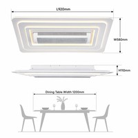 Ventilateur de plafond sans pales moderne intelligent 220V à LED, blanc haute fidélité (CRI), télécommandé, à courant continu, pour salon - Meilleures ventes