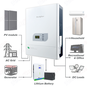Transformador Solar de Baja Frecuencia de 5000W 6400W 10000W para Sistemas Aislados con Cargador MPPT Integrado - Product Image 2
