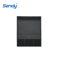Subwoofer Sandy Audio Pro Audio, haut-parleur de basses, subwoofer simple de 18 pouces pour karaoké, église, performance, club, DJ, événement