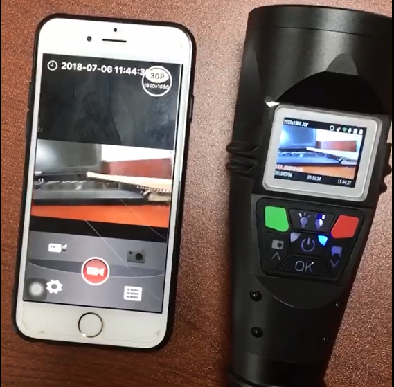WIFI GPS Rechargeable Video Recorder Torch Light Camcorder Led DVR Flashlight For Police Railway