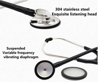 Stéthoscope manuel de cardiologie HMYL HM-450P certifié CE Classe I pour surveillance cardiaque et pulmonaire adulte, plusieurs couleurs, usage hospitalier et domestique