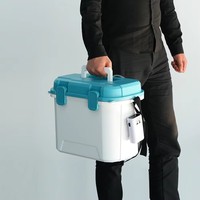 Panier de pêche isotherme portable et étanche en PP rotomoulé 10QT, personnalisé, moderne, pour le transport de sang, vétérinaire, réutilisable et anti-fuite