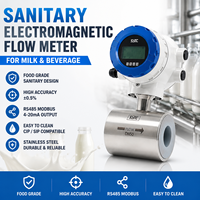 Medidor de Flujo Electromagnético Sanitario para Leche, Productos Lácteos y Bebidas, Sistema de Llenado de Líquidos, Acero Inoxidable, OEM