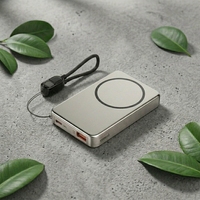 Mini Power Bank Portable à Prix de Gros avec Écran LED, Léger, OEM, Charge Rapide 20W, Magnétique, Sans Fil, 5000mAh
