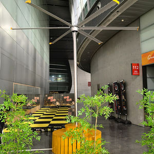 Ventilador AirPole HVLS para exteriores de 24 pies, resistente al agua, 6 aspas, 7,3 metros, 220V, Motor de CA, montaje en techo, ventiladores de ventilación para uso doméstico - Product Image 5