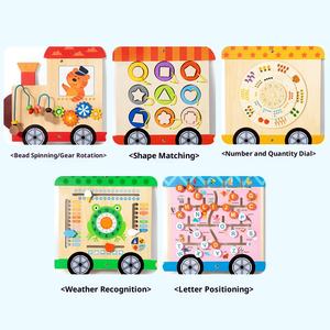 Tablero Sensorial <span class=keywords><strong>Montessori</strong></span> <span class=keywords><strong>de</strong></span> Madera, Certificado por la CPC, Ecológico, <span class=keywords><strong>Centro</strong></span> <span class=keywords><strong>de</strong></span> Actividades Montado en la Pared, Juguete <span class=keywords><strong>de</strong></span> Habilidades Motoras Finas para Guardería - Product Image 5