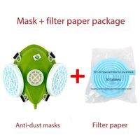 Masque anti-poussière de protection du travail en silicone 301 Conception d'éponge de poussière de ciment de mine de charbon