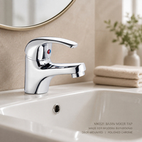 Robinet Mitigeur Mural pour Bidet, en Laiton Massif Chromé Poli, Monocommande, Robinet de Salle de Bain Traditionnel