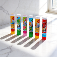 Tube de confiture et de bonbons en aluminium-plastique à motif de dessin animé préféré des enfants, avec bouchon à vis, pour les collations de loisirs des enfants, pack exclusif