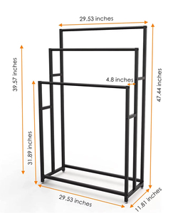 Porte-serviettes sur pied Porte-serviettes en <span class=keywords><strong>acier</strong></span> inoxydable <span class=keywords><strong>Support</strong></span> pour <span class=keywords><strong>barre</strong></span> de bain Porte-serviettes de bain compressé - Product Image 2