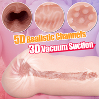 Jouet sexuel vaginal en silicone de haute qualité, portable, de poche, 3D, vagin artificiel pour hommes