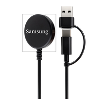Câble USB A et Type-C 2 en 1 pour chargeur de montre connectée Samsung Watch 7 FE/6/5/Pro/4/3 Active & Classic - Plusieurs modèles