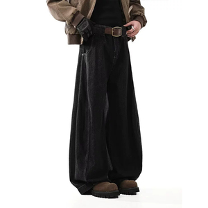 2026 <strong>Winter</strong> High-Quality for <strong>Men</strong> Fashionable Curved Pants Retro Loose Wide-Leg Casual <strong>Trousers</strong> - Product Image 2