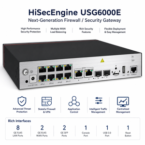 USG6110E-AC USG6106E-AC Firewall de Próxima Generación NGFW VPN Security Gateway Dispositivo de Seguridad de Red Empresarial - Product Image 2
