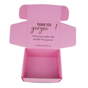 <span class=keywords><strong>Cajas</strong></span> de Embalaje de Cartón Corrugado Resistentes, Color Rosa, con Logotipo Personalizado, <span class=keywords><strong>para</strong></span> Envíos de Ropa, Cosméticos y Artículos de Moda - Product Image 4