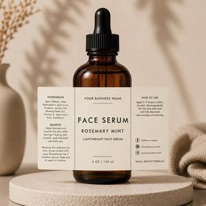 Custom <b>waterproof</b> self-adhesive printed labels, <b>waterproof</b> cosmetic and skin care plastic bottle <b>stickers</b> - Product Image 5
