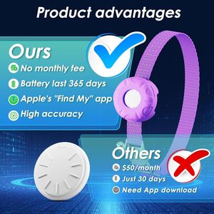 Collier GPS HONGTOP H pour chat, étanche IPX7, suivi en temps réel via Bluetooth pour Apple Find My iOS, surveillance des animaux de compagnie - Product Image 2
