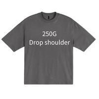 T-shirt graphique streetwear tricoté 250 GSM, 100% coton uni, unisexe, manches courtes, haute qualité, vente en gros