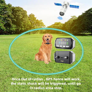 Último GF01 al aire libre inalámbrico GPS perro cerca sistema IP67 impermeable mascota GPS entrenamiento cerca Collar con vibración pitido - Product Image 2