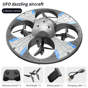 Nouveau design de <span class=keywords><strong>drone</strong></span> UFO avec éclairage LED, évitement d'obstacles, photographie aérienne, mini <span class=keywords><strong>drone</strong></span> RC FPV, jouets, vol stationnaire en intérieur - Product Image 4