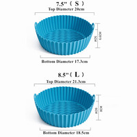 Friteuse à air réutilisable Doublures en silicone Pot Remplacement du papier parchemin inflammable Plateau de cuisson réutilisable