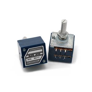 โพเทนชิโอมิเตอร์แบบหมุน RUIST Original <span class=keywords><strong>Alps</strong></span> Rk27 Serie สำหรับงานเสียง 100KA แบบสองหน่วย 6 ขา แบบมีร่อง ขนาด 25 มม. - Product Image 1