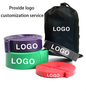 사용자 정의 로고 운동 저항 루프 밴드 훈련 탄성 고무 밴드 체육관 요가 운동 피트니스 저항 밴드 세트 - Product Image 6