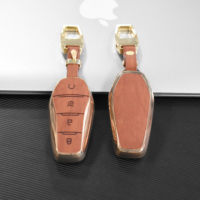 Étui de protection en cuir TPU pour clé de voiture BYD Song Plus Qin DMI Han EV Yuan Pro Tang ATTO 3 avec porte-clés