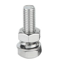 Baut Mur Ring A2 A4 Stainless Hex Bolt Nut Washer 316 SS 304 SS Baut dan Mur