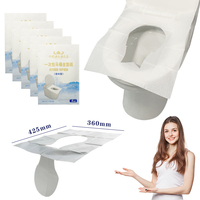 Couvre-siège de toilette jetable à usage unique, couvre-cuvette de toilette jetable, biodégradable