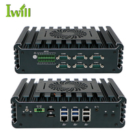 Alta calidad en Tel Core I5 1135G7 Pc industrial integrado con 3 2,5G LAN DDR4 6 COM SIM HD DP Win10 Linux Mini Pc 12 voltios