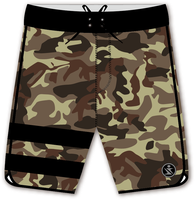 Shorts de plage pour hommes imprimés camouflage intégral, imperméables, séchage rapide, avec poches latérales, vente en gros
