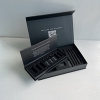 Boîte cadeau magnétique en papier cartonné de luxe avec logo personnalisé, boîte rigide pour parfum, cosmétiques, huiles essentielles, emballage rigide avec EVA