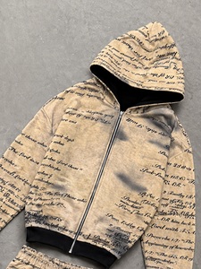 Ensemble de survêtement réversible avec logo du fabricant, décontracté, pour hommes, de haute qualité, streetwear, en molleton technique, personnalisé - Product Image 3