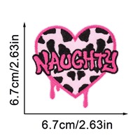 Nouvelle écusson thermocollant en feutre non tissé brodé rose vif, édition limitée, motif 'Cool Hot Girl CEO Dollar Month Naughty Girl', pour sacs et vêtements