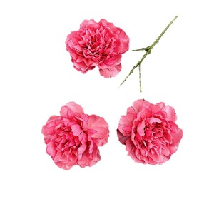 Bouquet de fleurs de pivoine artificielles à 3 têtes, fleurs en soie sans feuilles, décorations de mariage - Product Image 5