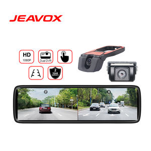 Miroir Auto DVR enregistreur vidéo à double objectif écran tactile Full HD 1080P enregistreur de caméras de voiture avec caméra de recul - Product Image 1
