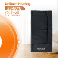 Couverture chauffante professionnelle Lingvita en cuir PU, 1 zone de chaleur, 600W, avec télécommande pour salon de beauté