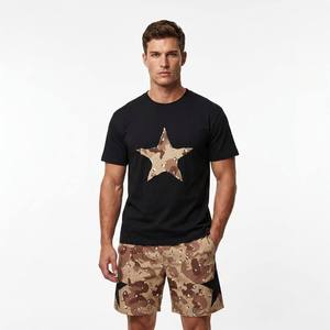 Conjunto Deportivo Personalizado al por Mayor para Hombre, Estilo Urbano Y2K, Estampado Gráfico de Estrellas, Textura Desértica, en Algodón Grueso - Product Image 2