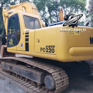 Excavatrice d'occasion Komatsu 220-6, marque japonaise d'origine, 22 tonnes, sur chenilles en caoutchouc, grande taille, modèle 2021, godet de 1,1 m, moteur Cummins - Product Image 6