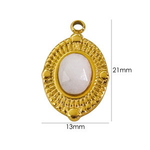 พบกับสร้อยสร้อยหินโรโดโครไซต์ปลอมสำหรับ2024<span class=keywords><strong>ราย</strong></span><span class=keywords><strong>สัปดาห์</strong></span>สีทอง18K หยกสีขาวหยกสีขาวสีแดงหินโมราสร้อยคอ - Product Image 3