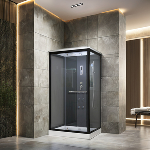 <span class=keywords><strong>Cabine</strong></span> de <span class=keywords><strong>douche</strong></span> à vapeur carrée autoportante et moderne de luxe en acrylique sans cadre à <span class=keywords><strong>prix</strong></span> économique pour les hôtels et les salles de bain - Product Image 4