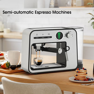 Электрическая Кофеварка из нержавеющей стали Экспресс автоматическая кофемашина эспрессо для магазина - Product Image 3