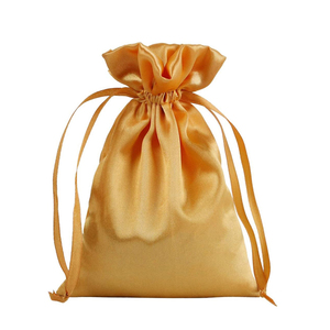 High Quality Luxury 100% Silk Dust <b>Bag</b> with <b>String</b> Custom logo Drawstring Satin Gift <b>Bag</b> for Candy Pouches Wedding Favor <b>Bags</b> - Product Image 2