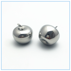 Coffret cadeau de haute qualité en forme de pomme en acier inoxydable Cubess de glace réutilisable Refroidissement du vin - Product Image 4