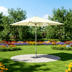 Sombrilla Pagoda Grande para Exteriores con Control Manual y Revestimiento Azul, para Patio, <span class=keywords><strong>Terraza</strong></span>, Villa, Playa - Product Image 6