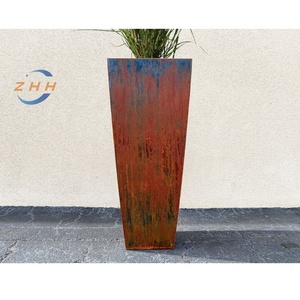 Jardinière <span class=keywords><strong>en</strong></span> acier Corten Pots de fleurs et jardinières de qualité supérieure pour une utilisation intérieure et extérieure - Product Image 3