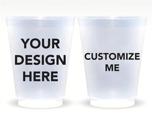 Vasos de Plástico Personalizados con Iniciales para Recepciones de Boda, Bares y Eventos de Relaciones con Antiguos Alumnos - Product Image 3