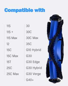 Brosse à rouleaux de remplacement pour aspirateur <span class=keywords><strong>robot</strong></span> Eufy 11S Max 15C G10 G30, électrique, réutilisable, commercial, pour hôtel, écologique - Product Image 2